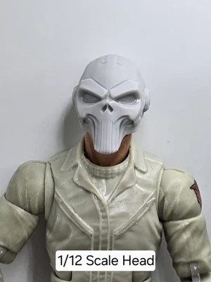 3D-печать ЧЕРЕП ЛИЦО КАРАТЕЛЯ ГОЛОВА 1:12 6 «GI Joe классифицированный/Marvel легенды - Изображение 1 из 2