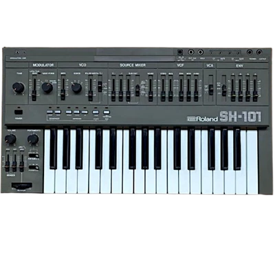 Used Roland SH-101 Analog Monophonic Synthesizer w/ AC Adapter Tested & Working - Image 1 of 4
