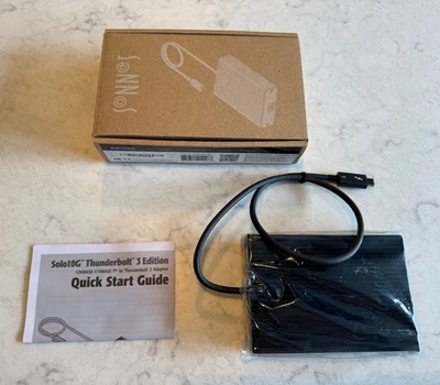 Sonnet Solo 10G 10GBASE-T Thunderbolt 3 to 10 Gigabit Ethernet Adapter - Image 1 of 3