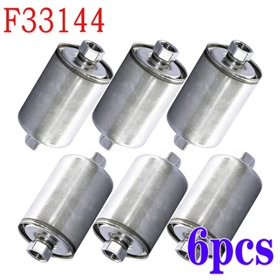 6X F33144 Fuel Inline Gas Filter For Ford/Chevrolet/Chevy Truck Vintage - Изображение 1 из 4
