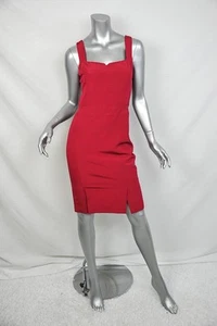 REISS Womens Sleeveless RED Fitted Sheath Dress US SIZE 2 NEW - Picture 1 of 8
