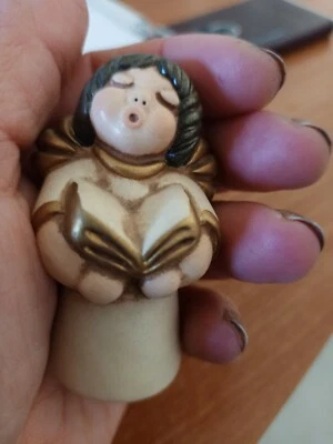 Thun Angelo presepe classico, champagne. Altezza 6 cm. - Immagine 1 di 4