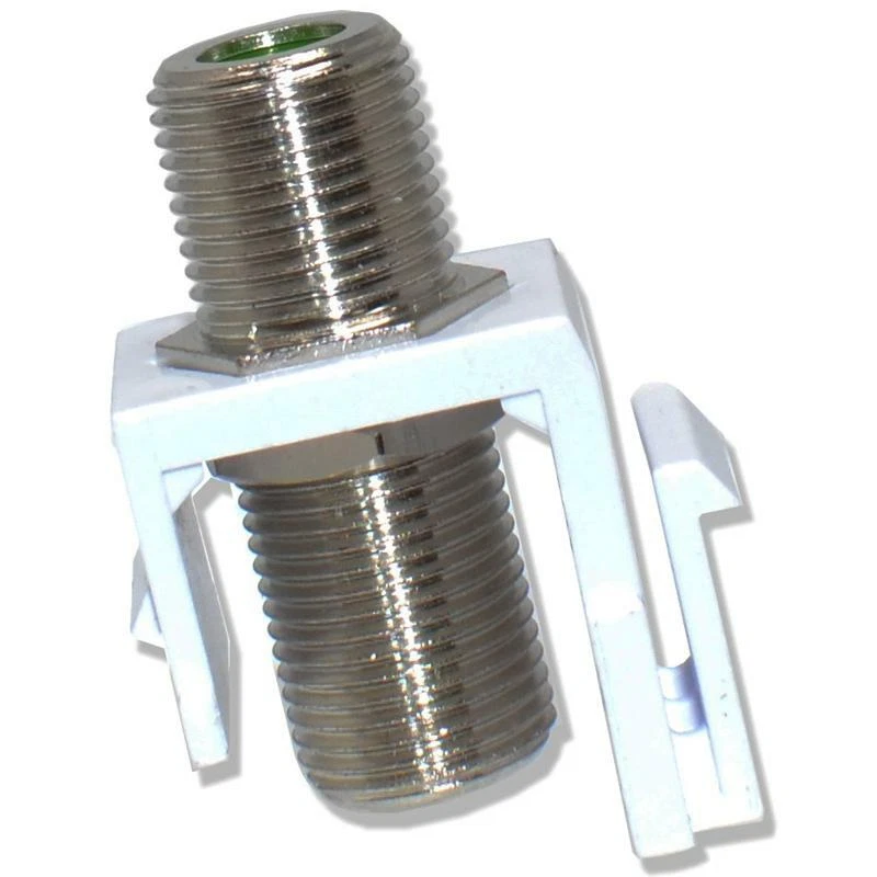 Acoplador modular conector trapezoidal 4G Snap-In tipo F coaxial RG6 RG59 paquete de 50 Foto 1 de 1