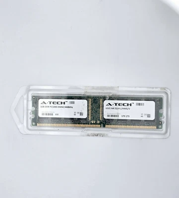 A-Tech 1GB DDR 400Mhz PC3200 Desktop Memory RAM Open Box Never Used - Image 1 of 4