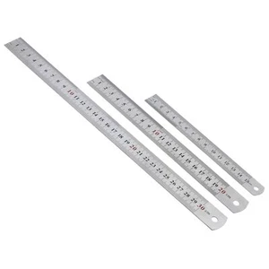 Juego de Líneas de Acero 15, 20 y 30 cm, Líneas de Metal, Regal de Taller - Imagen 1 de 5