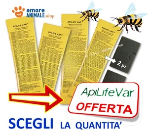 APILIFE VAR → 2 / 4 / 6 / 10 / 20 Bustine da 2 Strisce - Anti Varroa per le API - Foto 1 di 8
