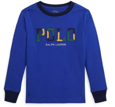 Camiseta Polo Ralph Lauren Niño/Niños Pequeños Pana Logo Algodón Manga Larga Talla 7 Foto 1 de 4