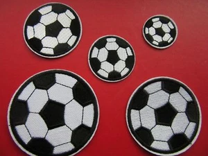 FOOTBALL IRON ON BADGE SEW ON PATCH  EMBROIDERED APPLIQUE X 1 PIECE - 5 SIZES - Picture 1 of 1