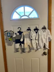 BRAND NEW LOT OF 5 INFANT BOYS SIZE PREEMIE CLOTHING - Picture 1 of 19