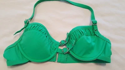 Женщин Newport News размер 10 купальник бикини верхний зеленый - Изображение 1 из 2