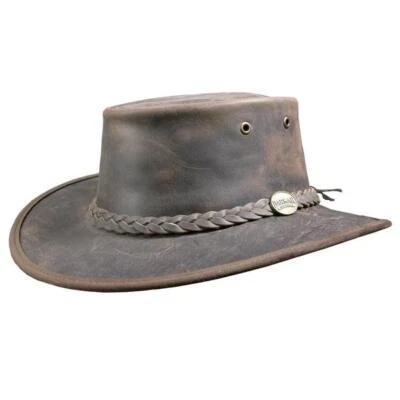 Sombrero Barmah Bronco Cuero de Vaca Australiana Plegable Empaquetable Sombrero Impermeable - Imagen 1 de 4