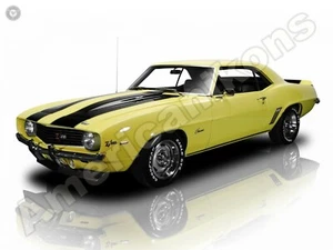 1969 Chevrolet Camaro Metal Sign: Z/28 in Yellow and Black - Nice! - Picture 1 of 1