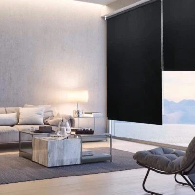 100% Blackout Roller Blinds Window Shade  Coated with All Fittings Black - image 1 of 4