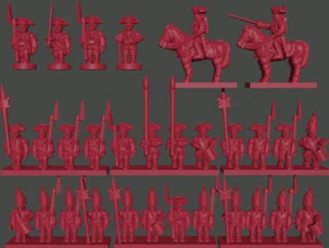 96x 6mm/1:300th SYW British Infantry (Turner Miniatures) - Picture 1 of 1