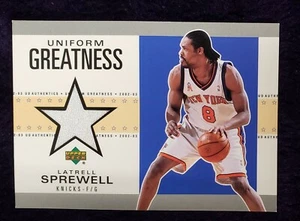 2002-03 UD Authentics Uniform Greatness #LSU Latrell Sprewell - Imagen 1 de 2