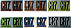CR7 Cristiano Ronaldo Sticker x 2