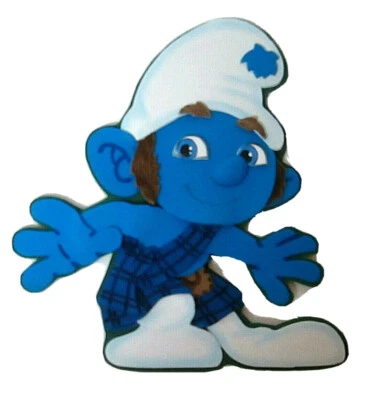 Arte en espuma Los Pitufos GUTSY SMURF DECORACIÓN DE PARED SALA DE JUEGOS APROX 7,5" ROBLE Foto 1 de 3