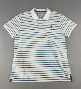 Camisa Polo Brooks Brothers Para Hombre XXL Blanco Rayas Manga Corta Informal Rugby - Imagen 1 de 13