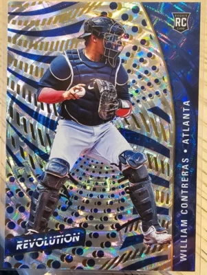 2021 Panini Chronicle Revolution Fractal William Contreras RC #59 Atlanta Braves - Image 1 of 2