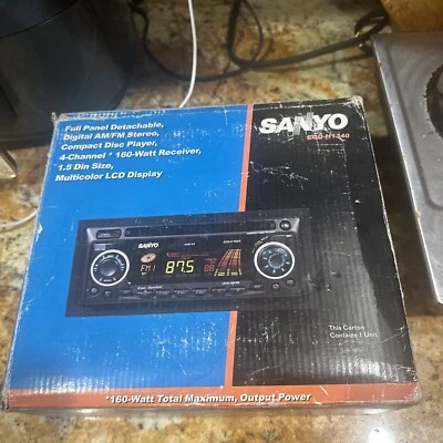 VTG Rare Old School Sanyo Mask ECD-h1340 Car Stereo CD Deck Audio - Image 1 of 4