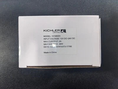 Kichler Lighting In-Line Dimmer Switch for Tape Lights, 10198WH - Image 1 of 2