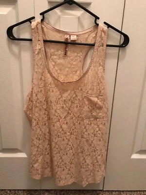 SOMBRA - M - NOVA Renda Transparente Bege Transparente - Costas de Corrida - Sem Mangas. Blusa de bolso - Imagem 1 de 4