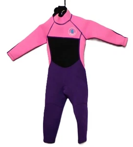 Realon Kid's 2 XS Wetsuit 90% Neoprene 10% Nylon Purple Pink EUC - Picture 1 of 13
