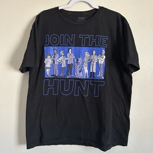 Scooby Doo Supernatural Join The Hunt Cartoon Funny Humor Black Tshirt Sz Xl - Picture 1 of 4