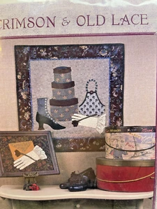 Crimson & Old Lace  2001 Pattern by The Picket Fence Design by Elle  Colquitt - Picture 1 of 4