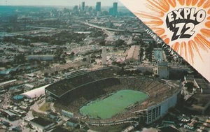 Uncommon "Explo '72" Dallas Texas Cotton Bowl Football Stadium Postcard - Picture 1 of 2