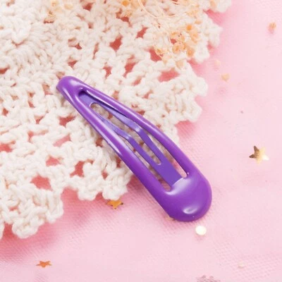 100 peças grampos de cabelo esmaltados metal encaixe barrettes BB 2" para mulheres meninas - Imagem 1 de 4