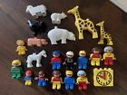 Duplo Lego Bundle: Animals, People, Clock, Tractor & More!