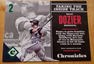 Brian Dozier 2017 Panini Chronicles Green Baseball Card 139/199 - Picture 1 of 2