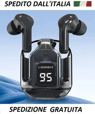 Auricolari Bluetooth Wireless T2 HIFI con display digitale NERO - Immagine 1 di 4