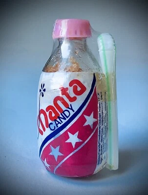 "Contenedor de botella de 2,75"" Manta Candy SIP-A-SODA Sippy 1985 vintage sellado" Foto 1 de 4
