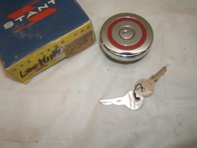 1960 61 62 Dodge Plymouth Chrysler dESOTO Vintage heavy chrome locking gas cap - Image 1 of 2