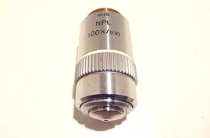 LEITZ LEICA OBJECTIVE LENS NPL 100X/0.90 #569145 - Picture 1 of 9