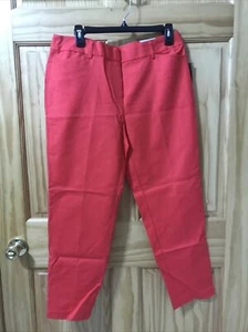 Liz Claiborne Women’s Ankle Pants Size 8 Color Pink 2-TW-2658) - Picture 1 of 7