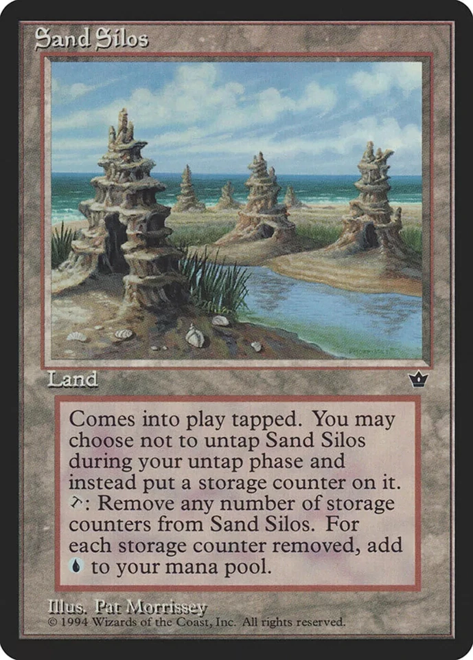 MTG - Magic the Gathering Card - Sand Silos - Land - Fallen Empires - Image 1 of 1