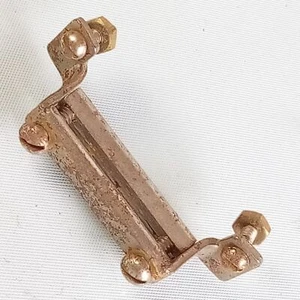 Leedy / Ludwig Schnarrtrommel Arsch Platte 4.8cmNickel Half-Circle Clamp-Bar - Picture 1 of 2