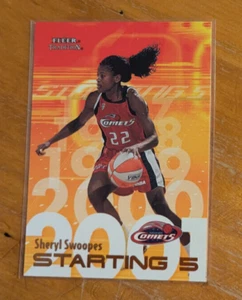Fleer Tradition 2001 WNBA Starting Five 5 #6 Sheryl Swoopes Houston Comets - Imagen 1 de 1