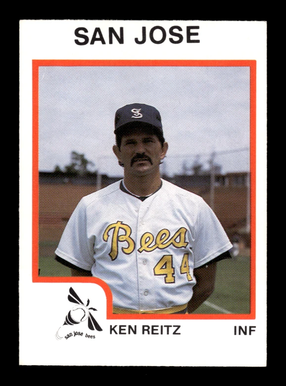 1987 Procards # 2193 Ken Reitz Card (ML2) San Jose Bees - Image 1 of 2
