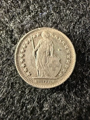 1932B Switzerland 1/2 Franc GREAT SILVER COIN! SHIPS FREE! KM# 23 - Image 1 of 2
