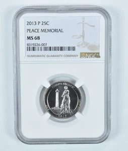 2013-P Washington Quarter Peace Memorial ATB MS68 NGC - Picture 1 of 5
