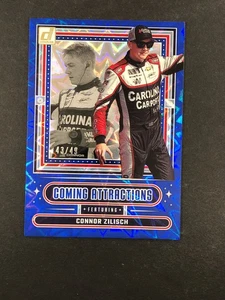 2025 Donruss Racing Connor Zilisch Coming Attractions #1 Blue Xplosion 43/49 SSP - Picture 1 of 2