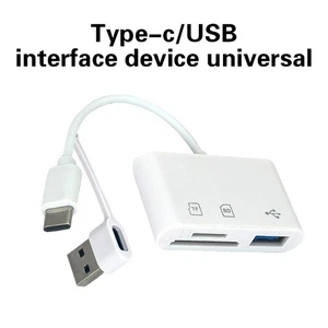 Type C Card Reader SD TF Memory Card Reader USB C OTG Adapter High Speed - Afbeelding 1 van 15