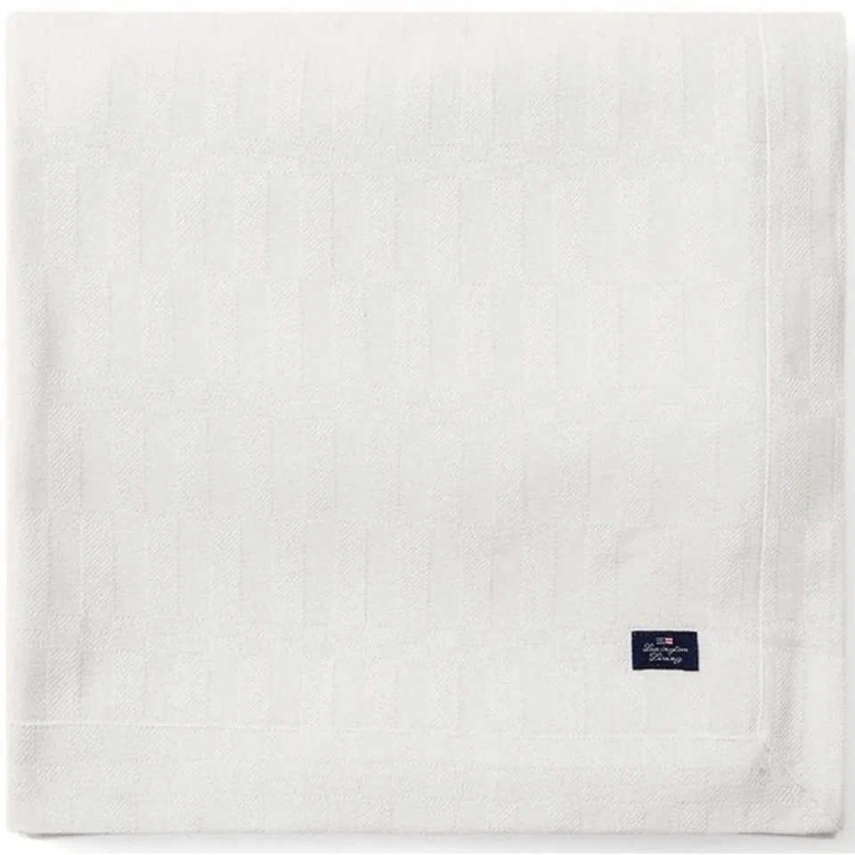Lexington White Jacquard Tischdecke - Bild 1 von 1