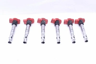 Audi A4 A5 A6 A8 Q5 Q7 R8 S4 S5 S6 S8 SQ5 Ignition Coil Set of Six OEM Used - Image 1 of 4