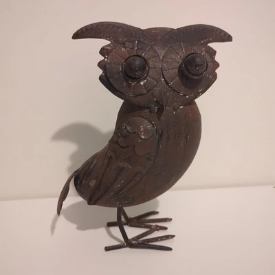 Metalwork Owl Garden House Figure Decoration Ornament - image 1 of 4