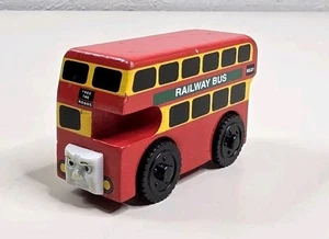 Bulgy The Double Decker Bus Thomas & Friends Wooden Railway 2002 Train - Picture 1 of 8